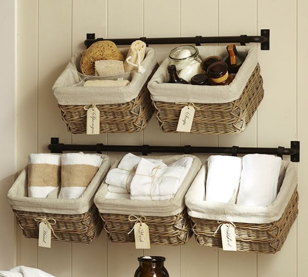 Pottery Barn Hanging Wall Baskets