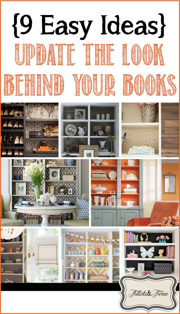 Update the Look Behind Your Books {9 Easy Ideas}