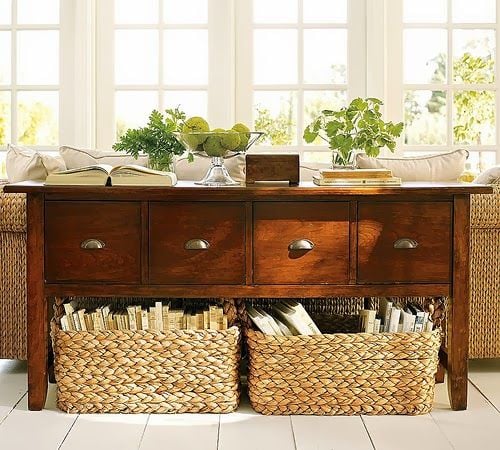 Decorating With Baskets 18 Everyday Ideas Tidbits Twine