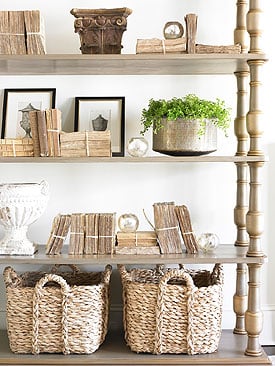 TIDBITS & TWINE Bookcase with Basket