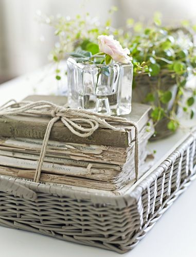 TIDBITS & TWINE Coffee Table Basket