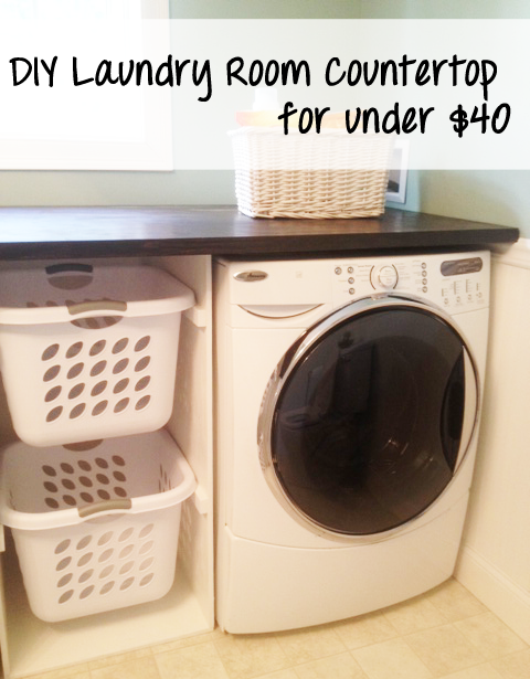 how to organize a tiny laundry room~ - My Sweet Savannah