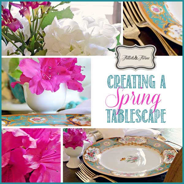 A Pink and Blue Spring Tablescape