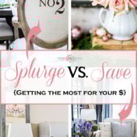Splurge vs Save on Home Decor photo collage