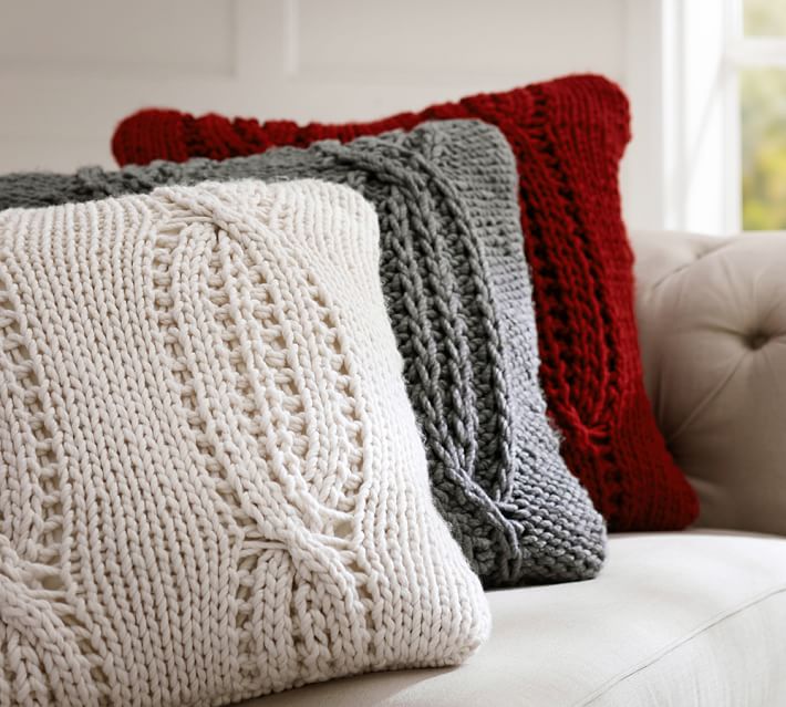 Pottery Barn Cable Knit PIllow