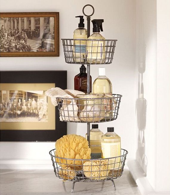 TIDBITS & TWINE Tiered Basket Bathroom Storage