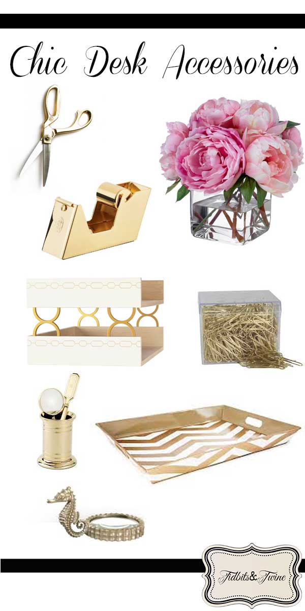 Crushing On: Gold Desk Accessories