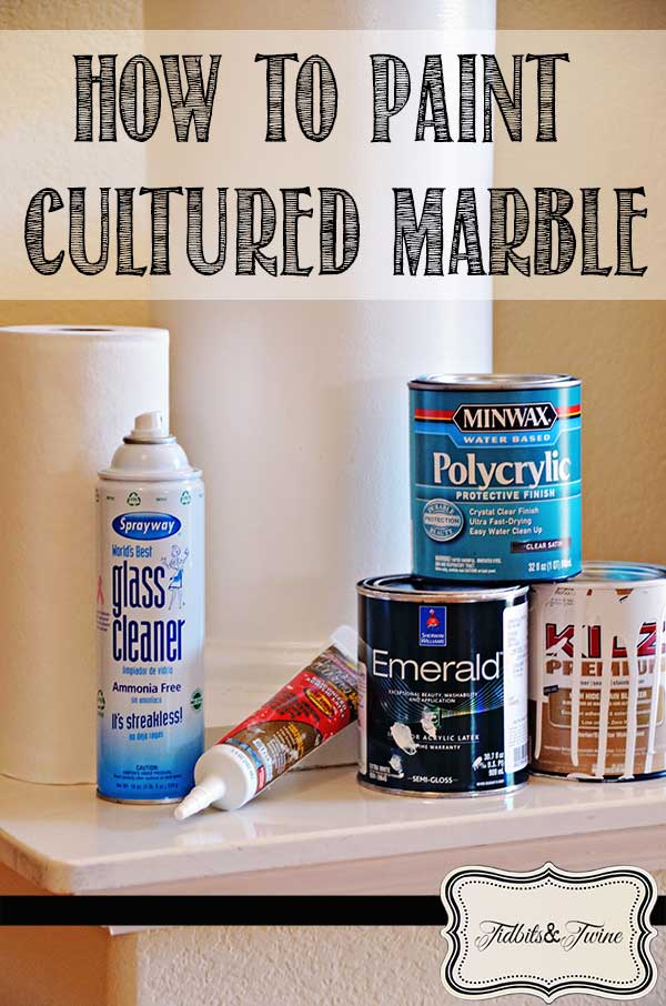 How to Paint Cultured Marble {an Easy Update}