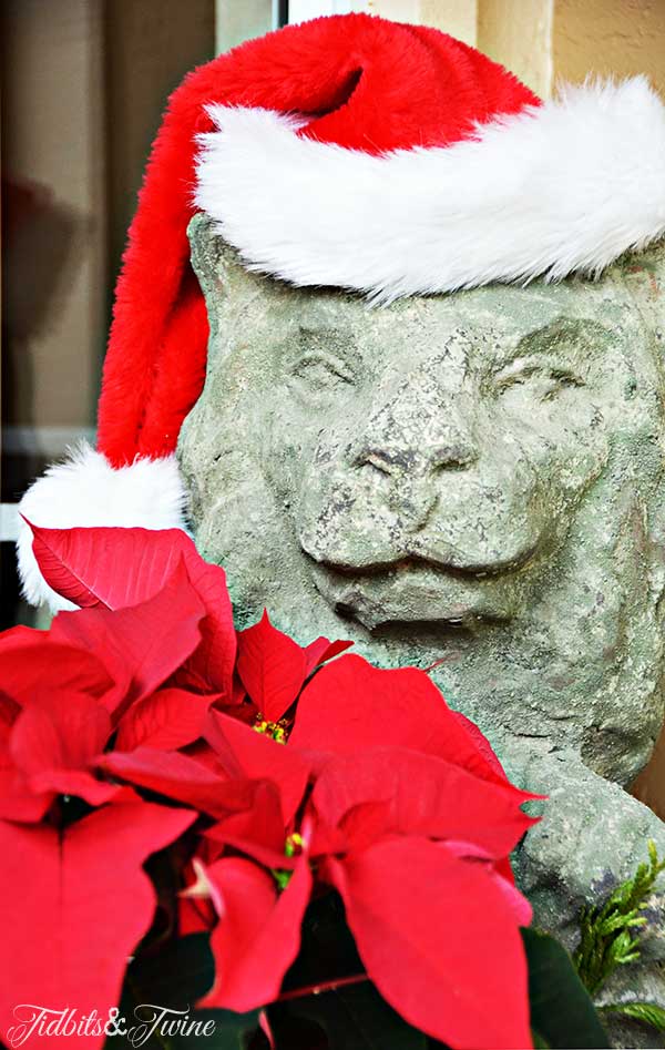 TIDBITS-&-TWINE-Lion-with-Santa-Hat