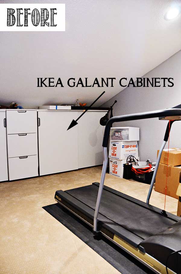 Tidbits&Twine IKEA Cabinets in Attic Storage