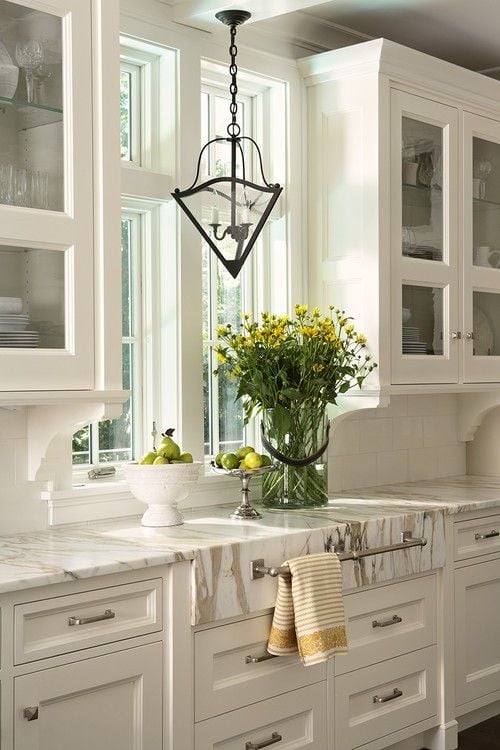 Under Cabinet Corbels in Kitchen