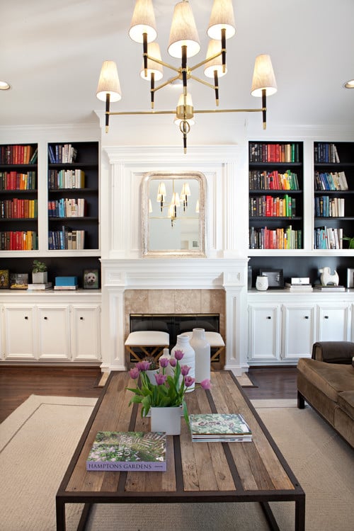 Sally Wheat Living Room Bookcases