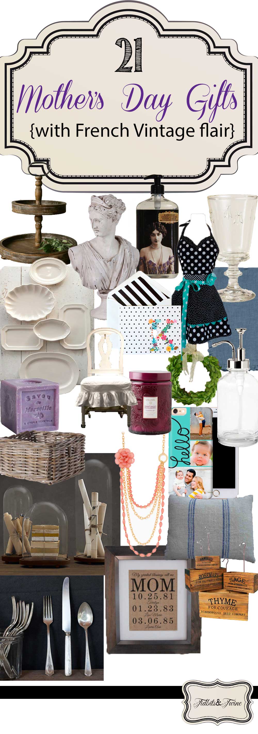 TIDBITS&TWINE Mother's Day Gift Ideas 2015 that have a French Vintage flair