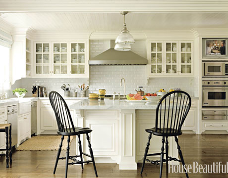 White Kitchen via House Beautiful