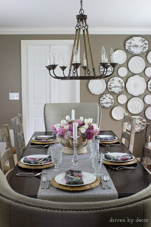 Dining-room-decorated-for-spring-dinner-party