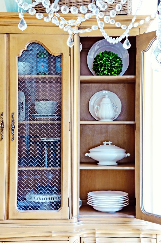 TIDBITS-&-TWINE---Dining-Hutch-Ironstone-Display-2