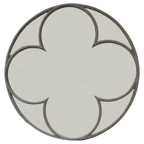 Connell-Round-Quatrefoil-Mirror