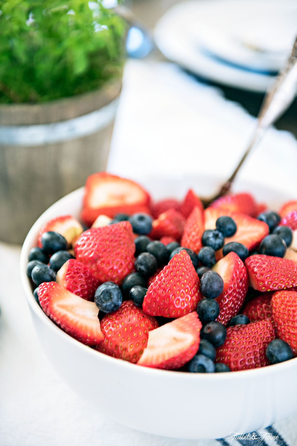 TIDBITS&TWINE Spring Dining Room Bowl of Berries