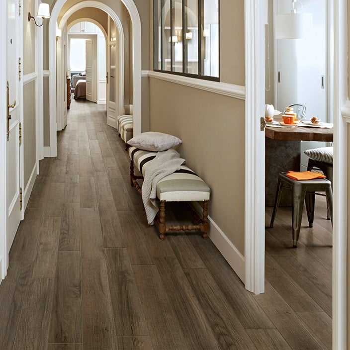 {Wood tile via Mannington}