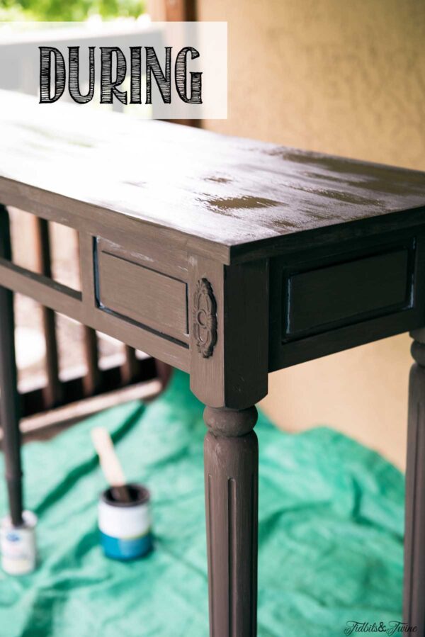 Console Table Chalk Paint Makeover Tidbits&Twine