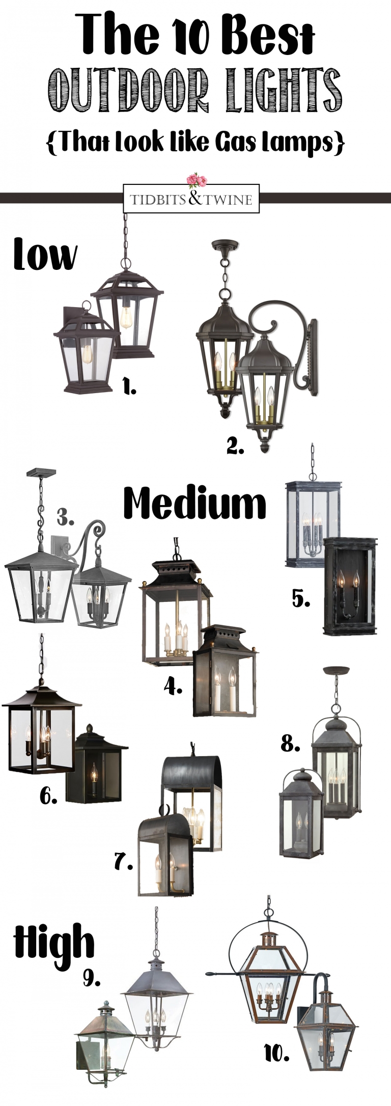The BEST Outdoor Hanging Lantern & Sconce Sets