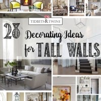28 ideas for decorating tall walls