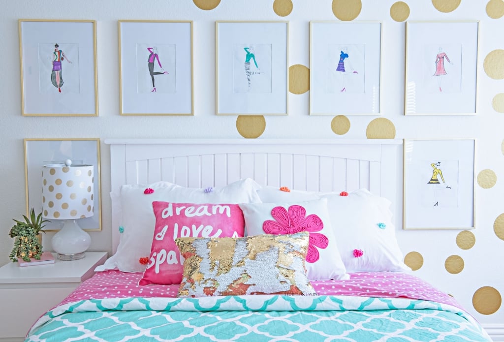 Teen/Tween Girls Bedroom Makeover Idea on a Budget Tidbits&Twine