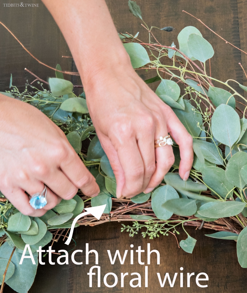 Simple Eucalyptus DIY Fall Wreath