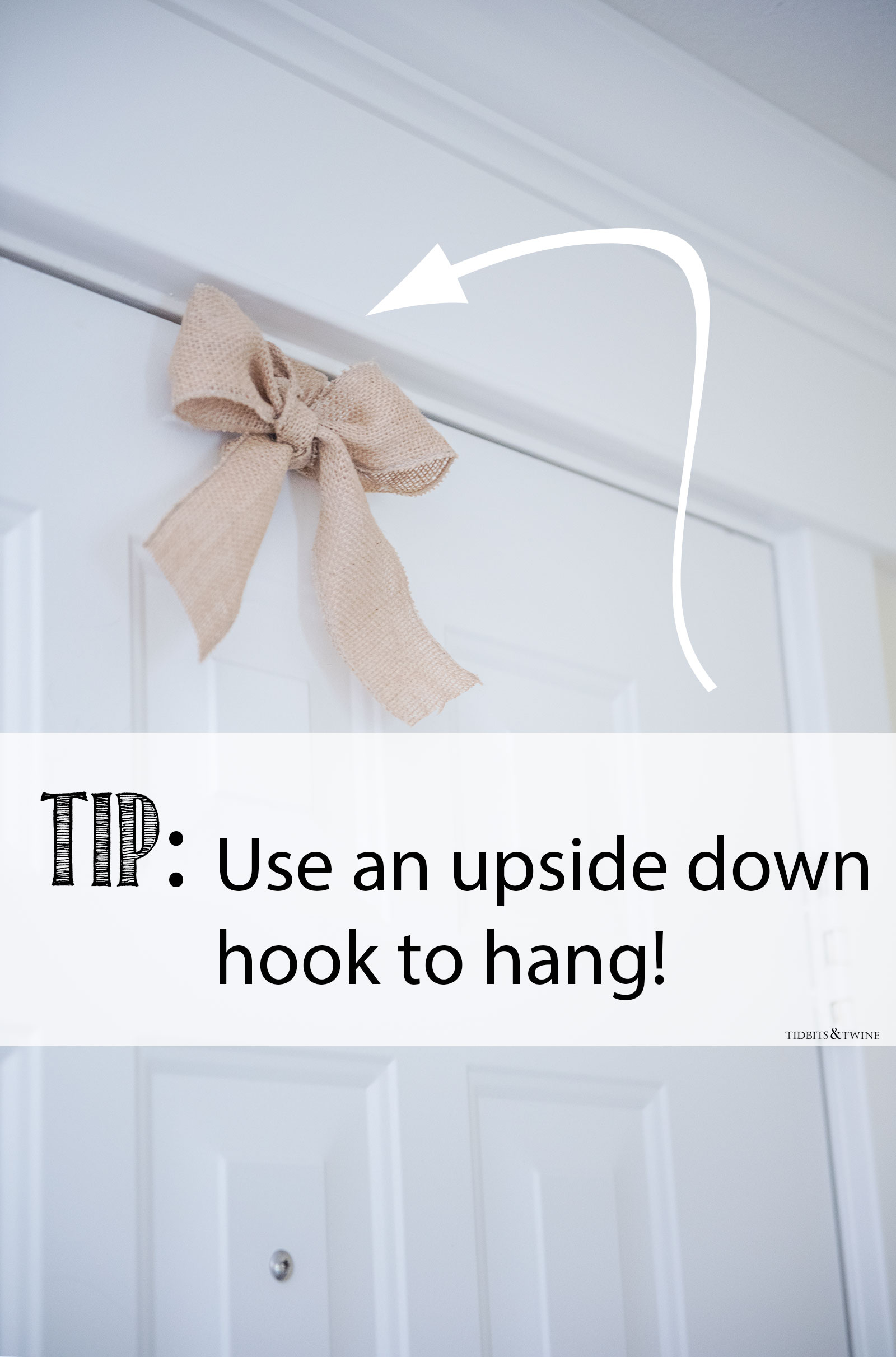 How to hang a wreath with a command hook