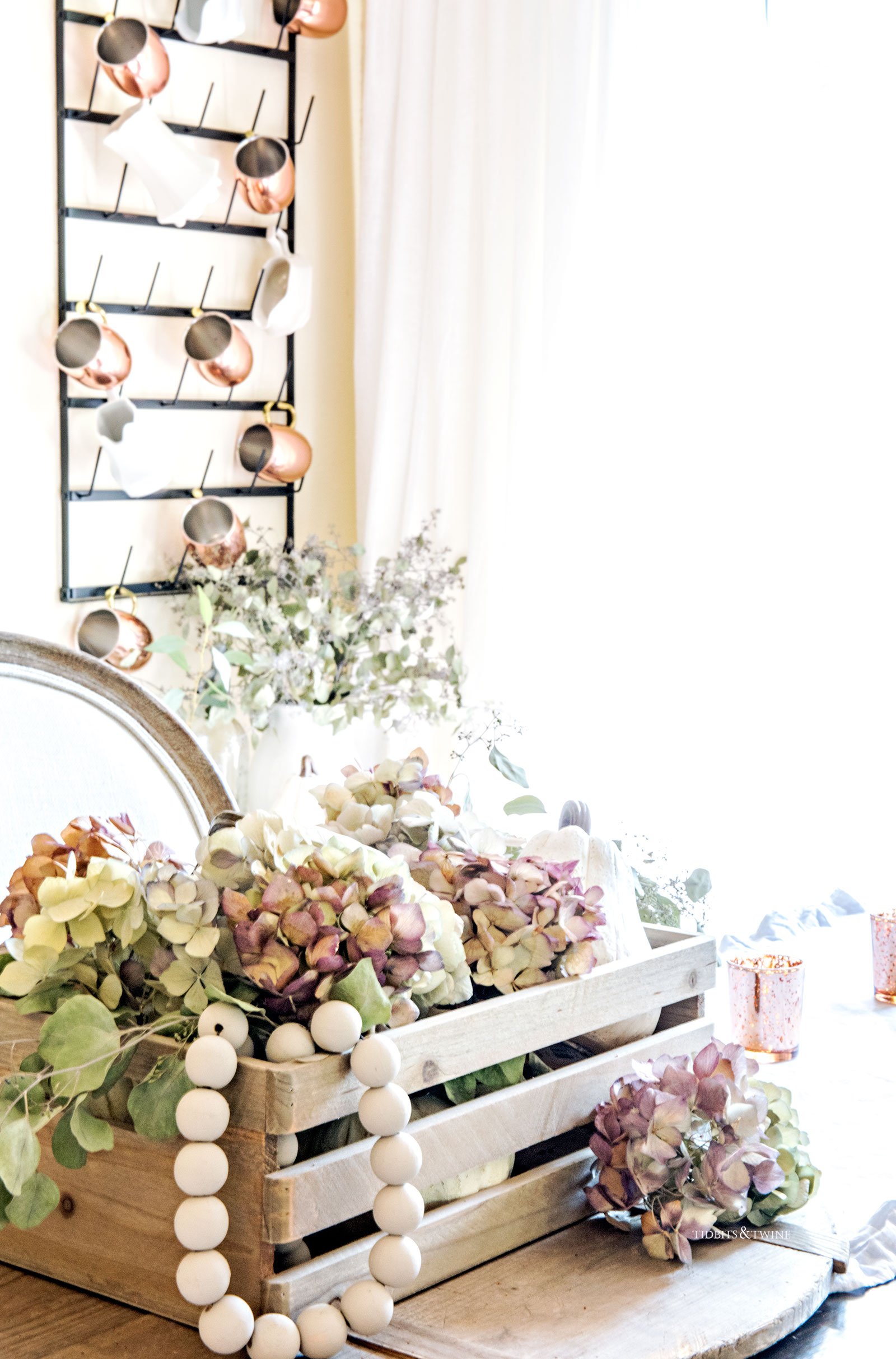 French farmhouse fall dining room