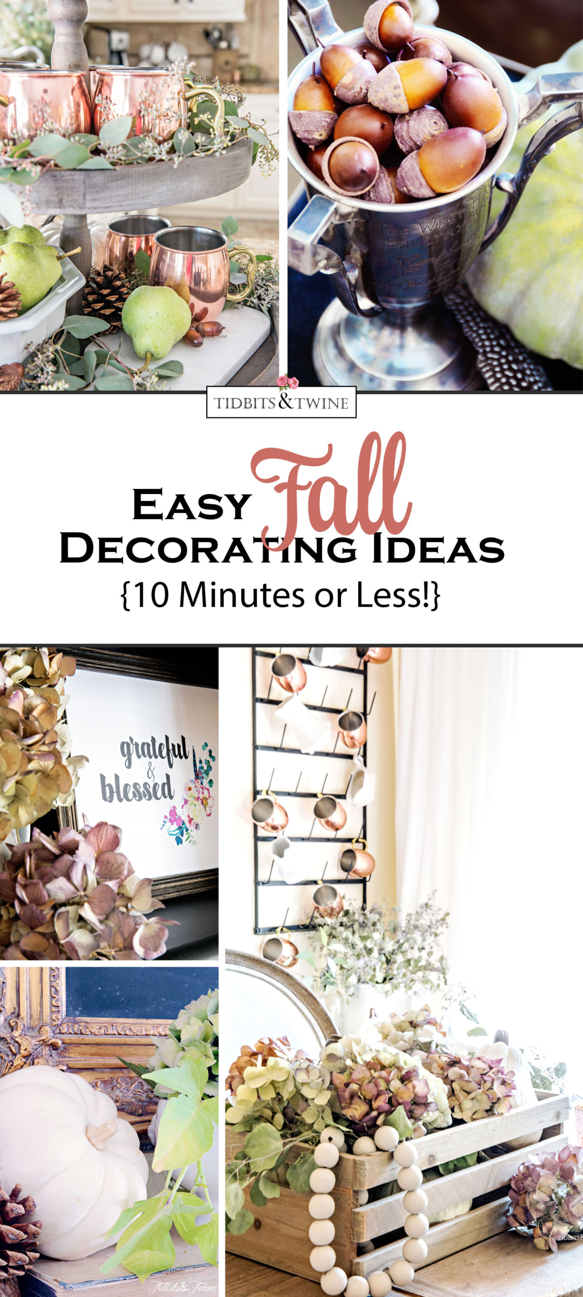 Easy Fall Decorating Ideas – 10 Minutes or Less