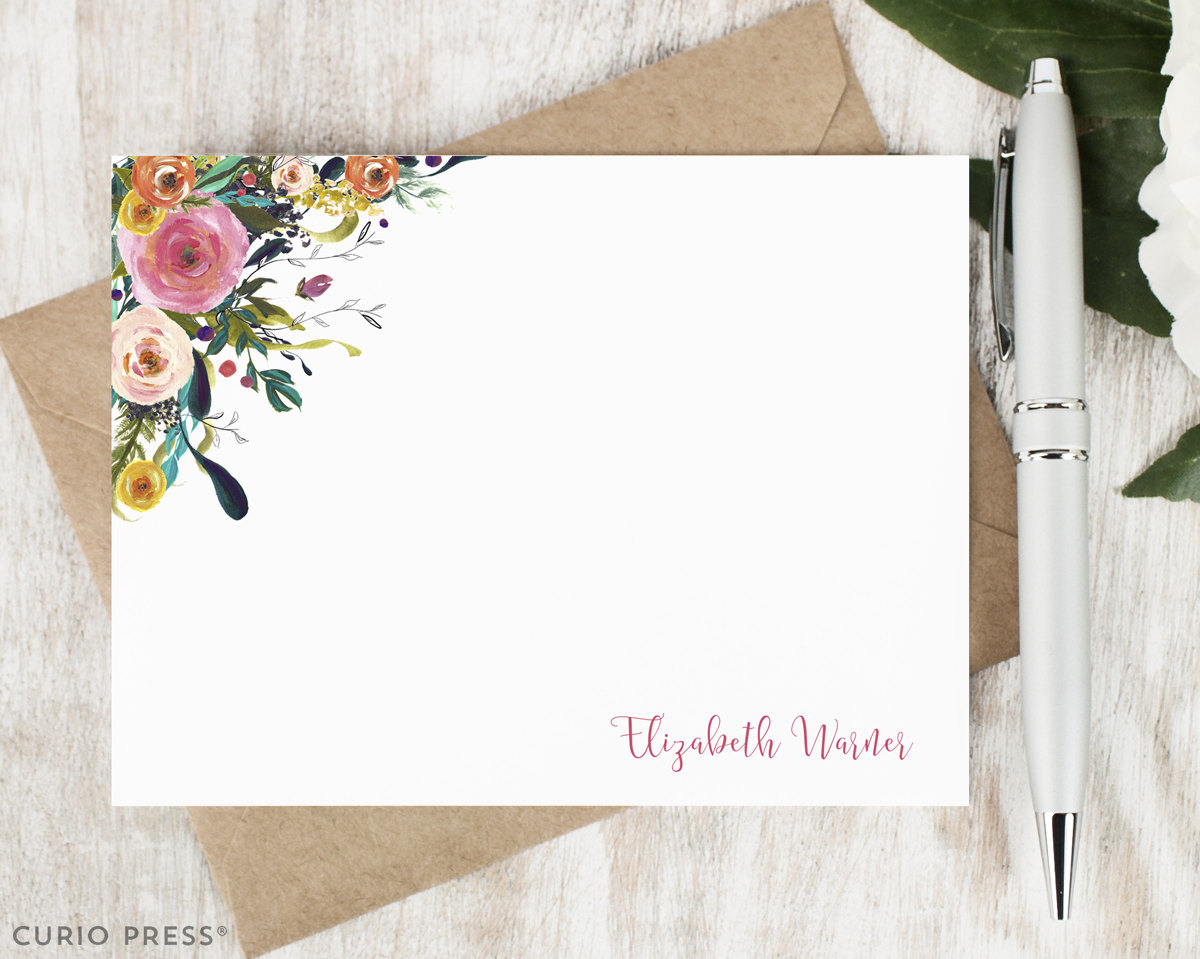 CurioPress Personalized Stationery