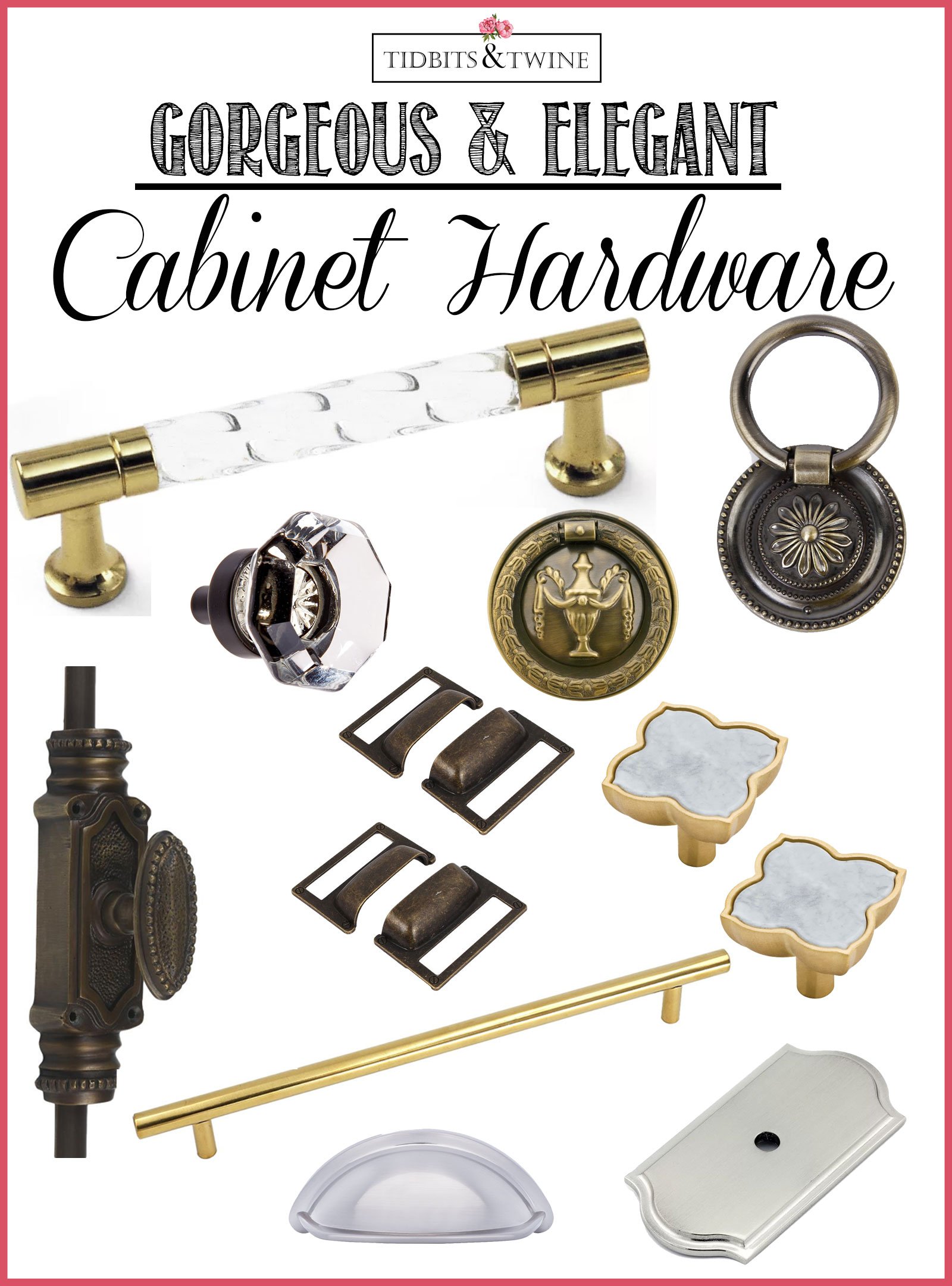 10 Beautiful & Elegant Cabinet Hardware Options
