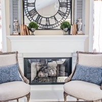 Antique chair French style makeover with chalk paint