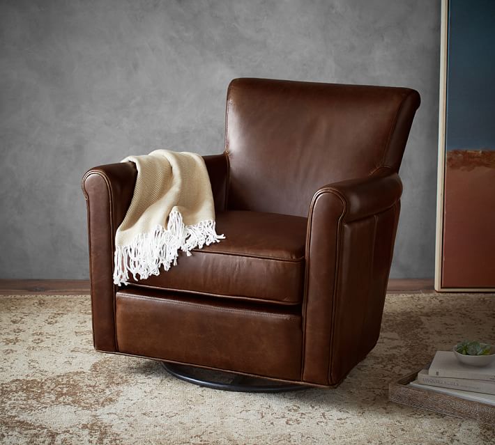 leather swivel rocking chair