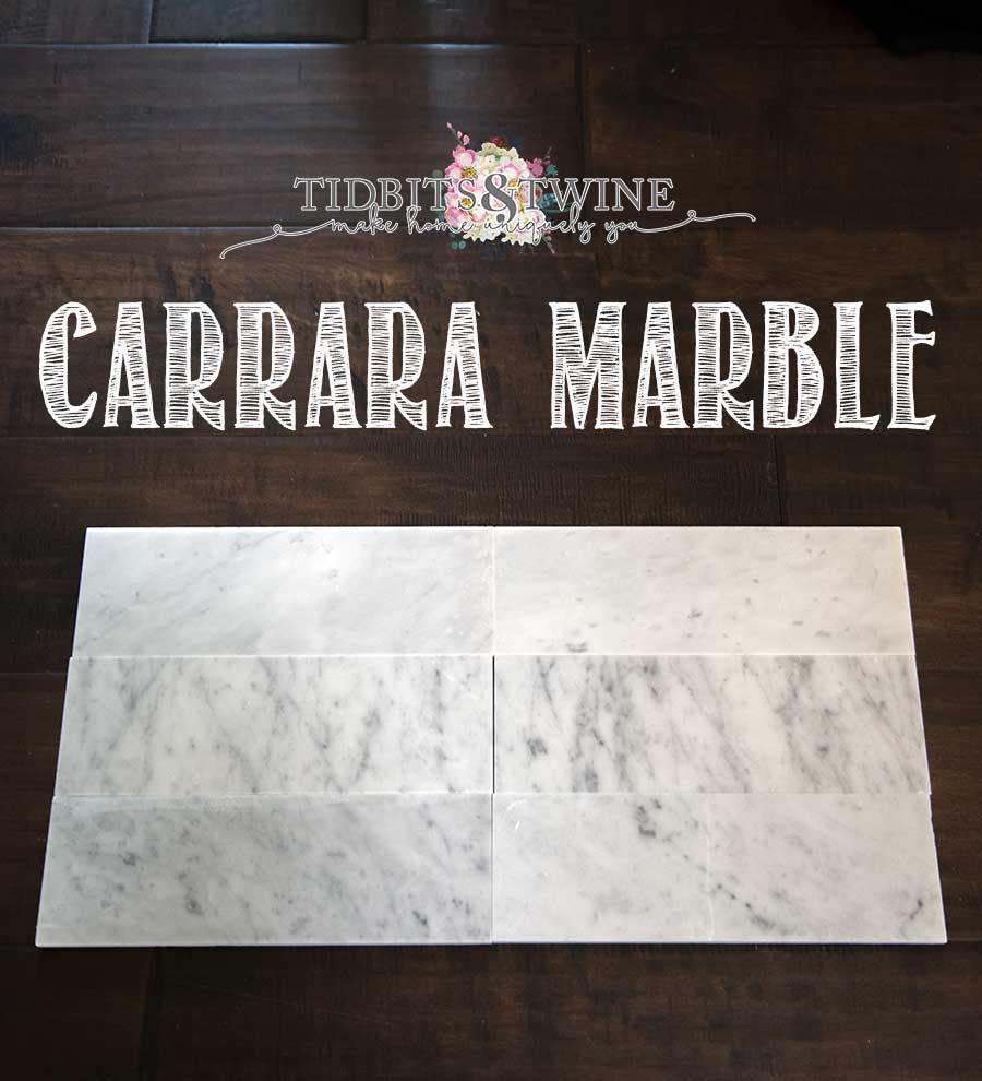 Tidbits&Twine Carrara Marble Sample