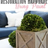 How to create a Restoration Hardware wood finish using chalk paint!