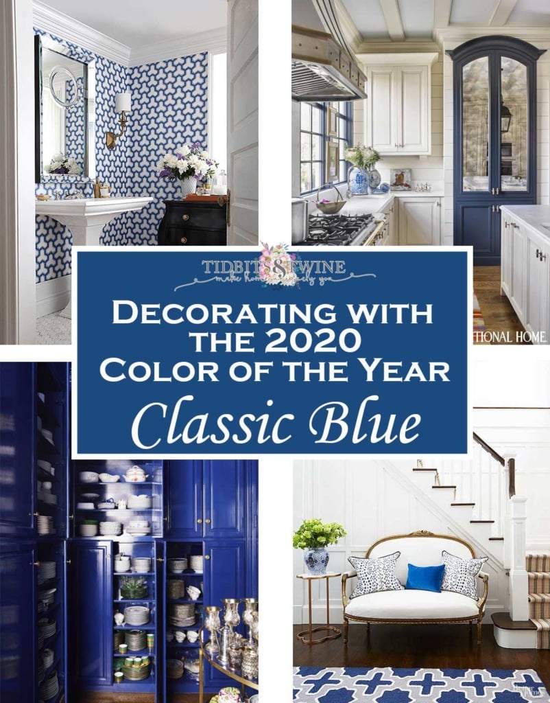 Ideas for Decorating with Classic Blue Pantone color of the year 2020