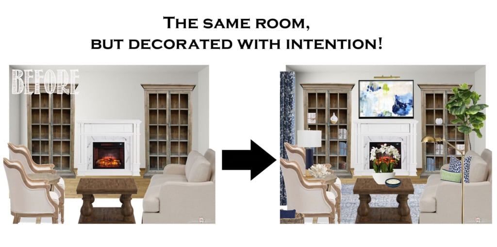 Tidbits and Twine - Learn How to Pull a Room Together BEFORE and AFTER