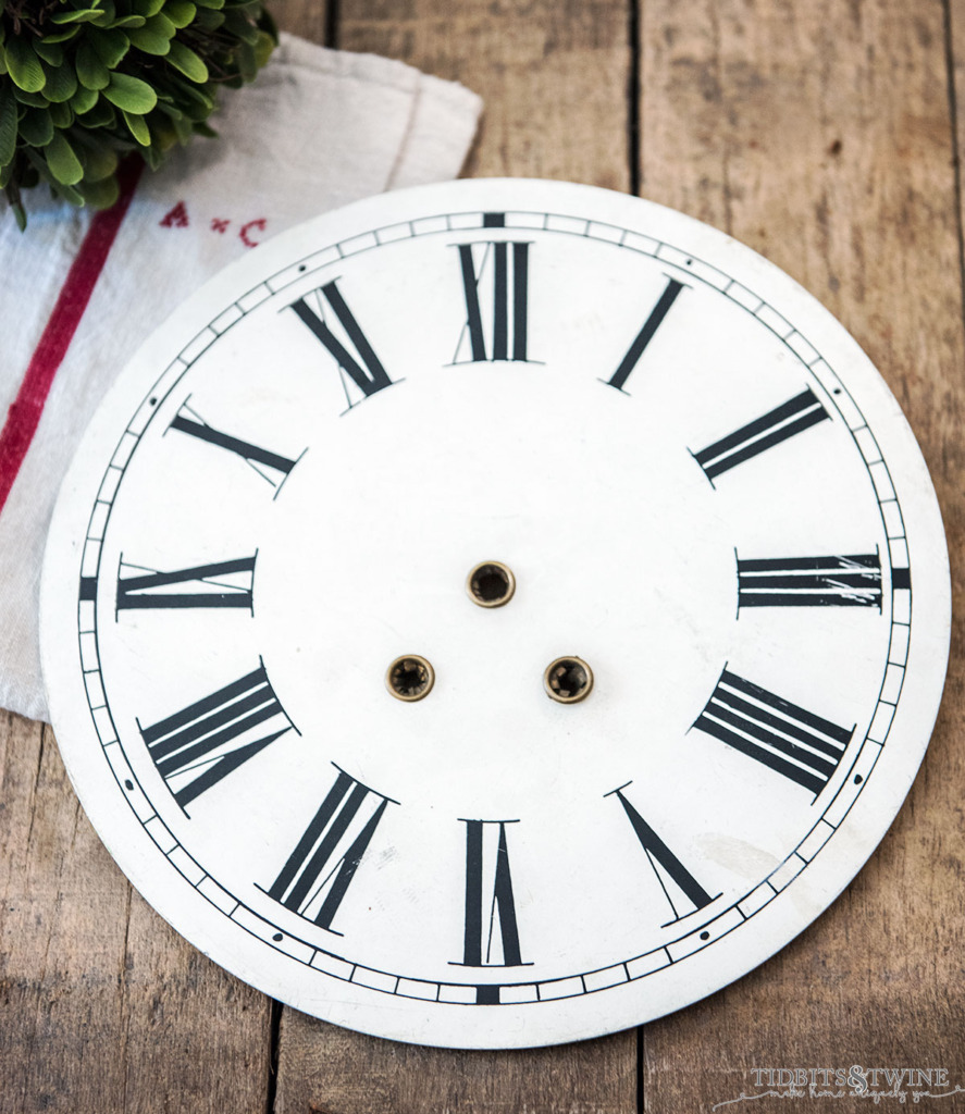 Vintage French Clock Face Tidbits&Twine