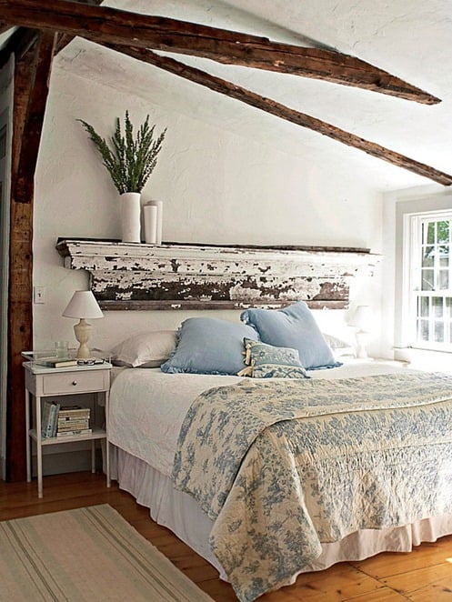 Ideas for How to Decorate Above the Bed Tidbits&Twine - Rustic Mantel Above the Bed