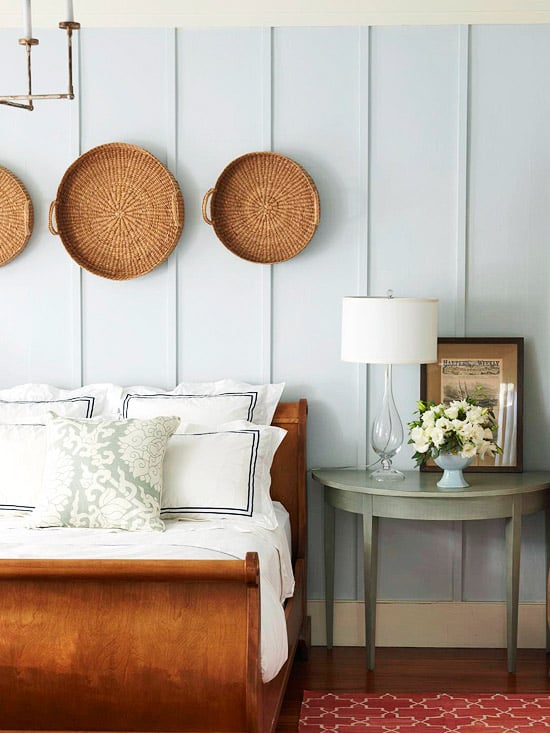 Ideas for How to Decorate Above the Bed Tidbits&Twine - Grouping of Baskets