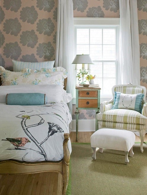 Ideas for How to Decorate Above the Bed Tidbits&Twine - Wallpaper Behind Bed