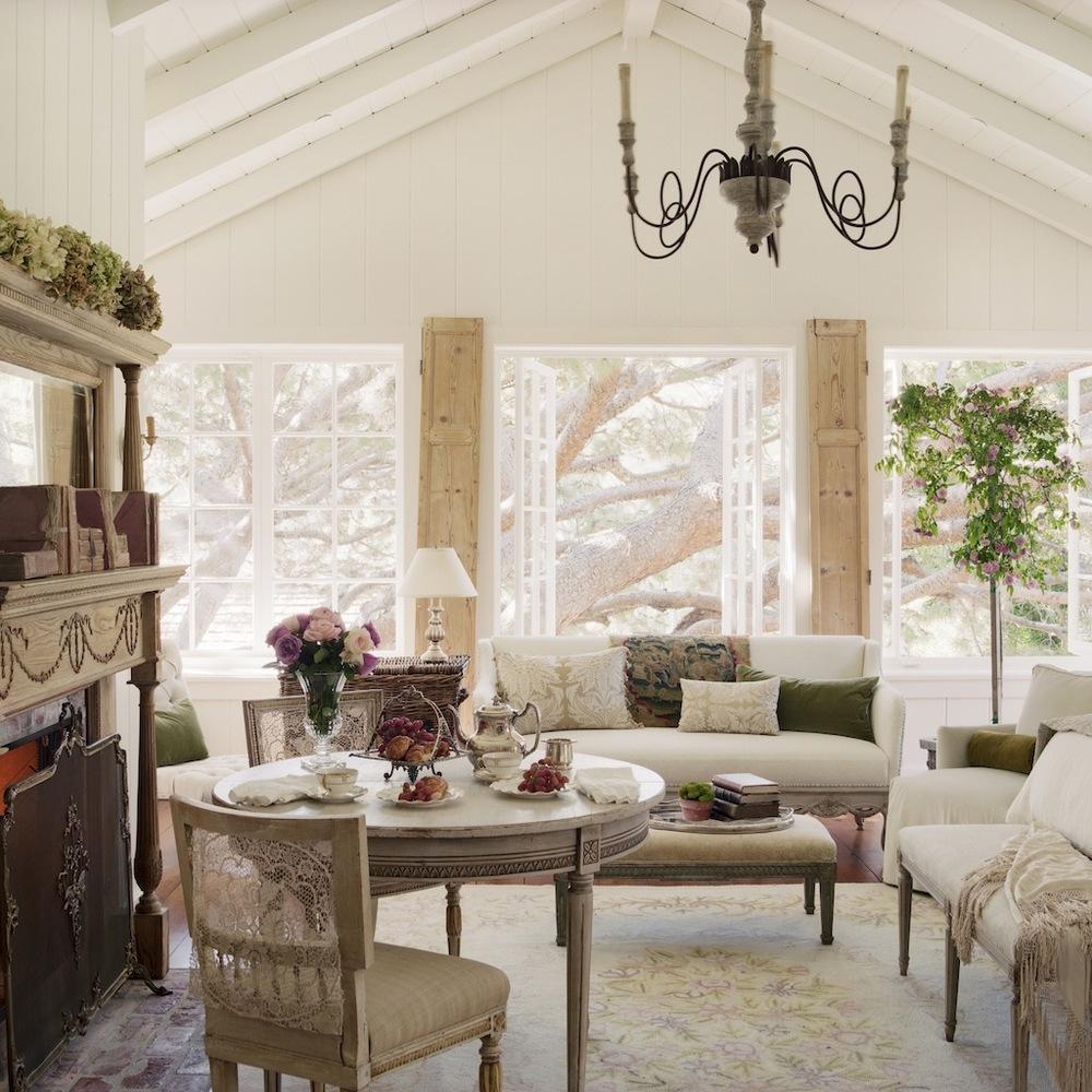 Tidbits and Twine - Brooke Giannetti living room with antiques