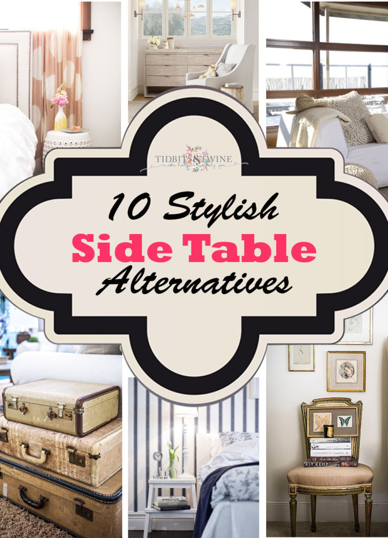 10 stylish side table ideas collage