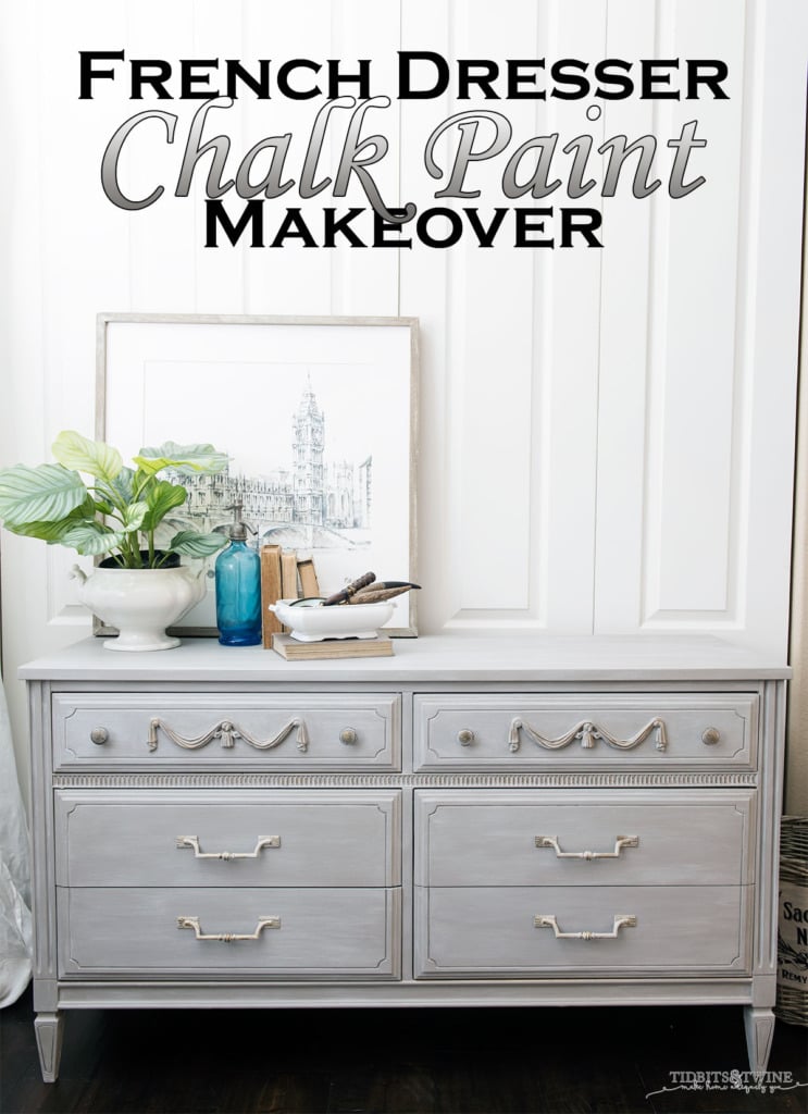 Chalk Painted Furniture: Upgrading a Painted Chest of Drawers