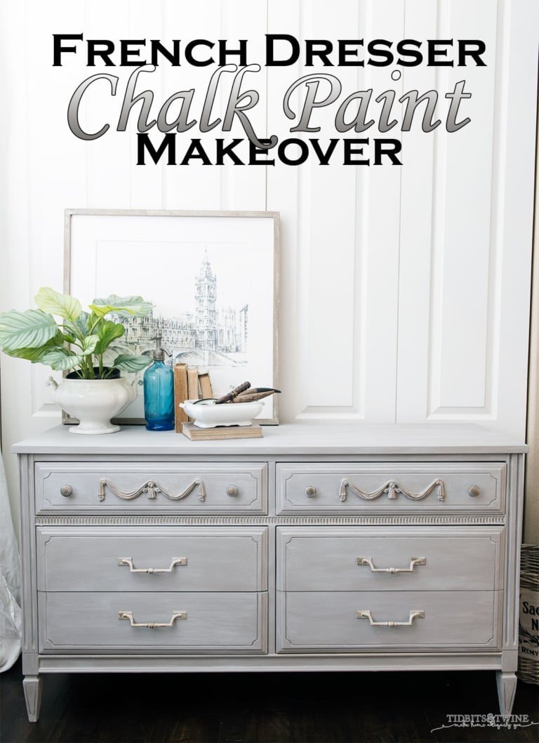 DIY Chalkboard Painted Dresser - Sew Woodsy