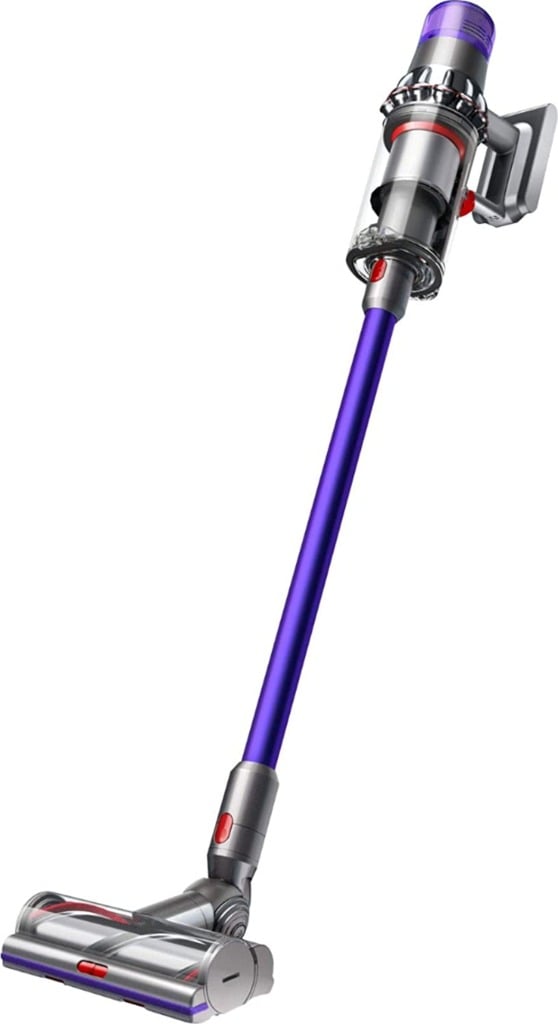Closeup of purple Dyson V11 animal cordless vacuum