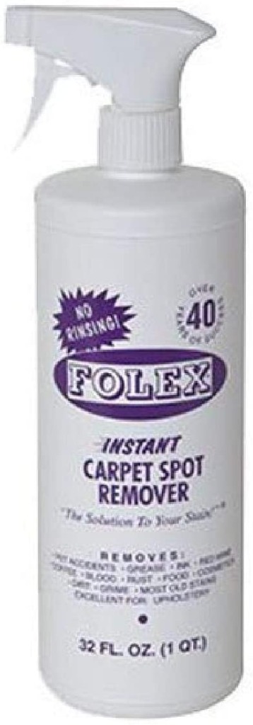 Closeup of a Folex bottle best spot cleaner