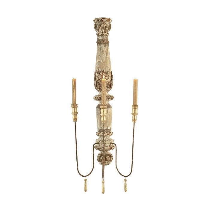 The French country Valletta candle sconce from Ballard Designs